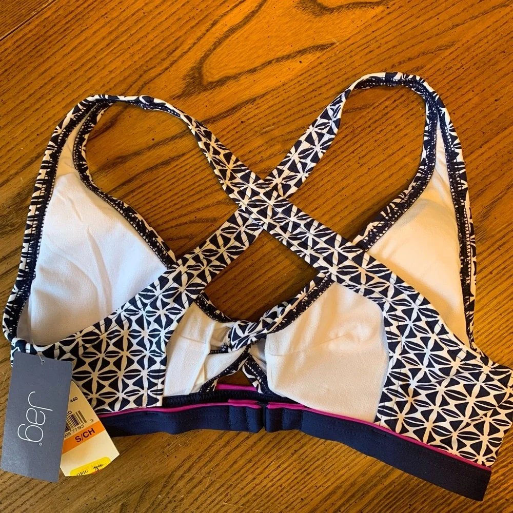 NWT JAG‎ Tiki Geo Halter Bikini Top